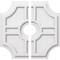 Ekena Millwork Haus Architectural Grade PVC Contemporary Ceiling Medallion, Two Piece, 16"OD x 3"ID x 5 1/4"C x 1"P CMP16HS2-03000 - alternate 1